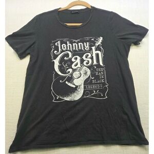 Zutter USA Johnny Cash The Man In Black Legend Graphic Tee Black Medium